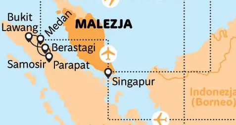 Singapur, Jawa, Bali i Sumatra - wulkany i orangutany